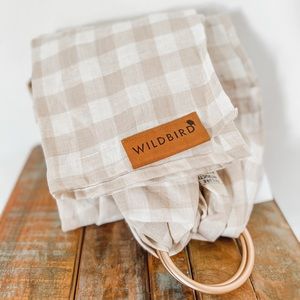 NWT Wildbird ring sling “Prinia” print, RG rings